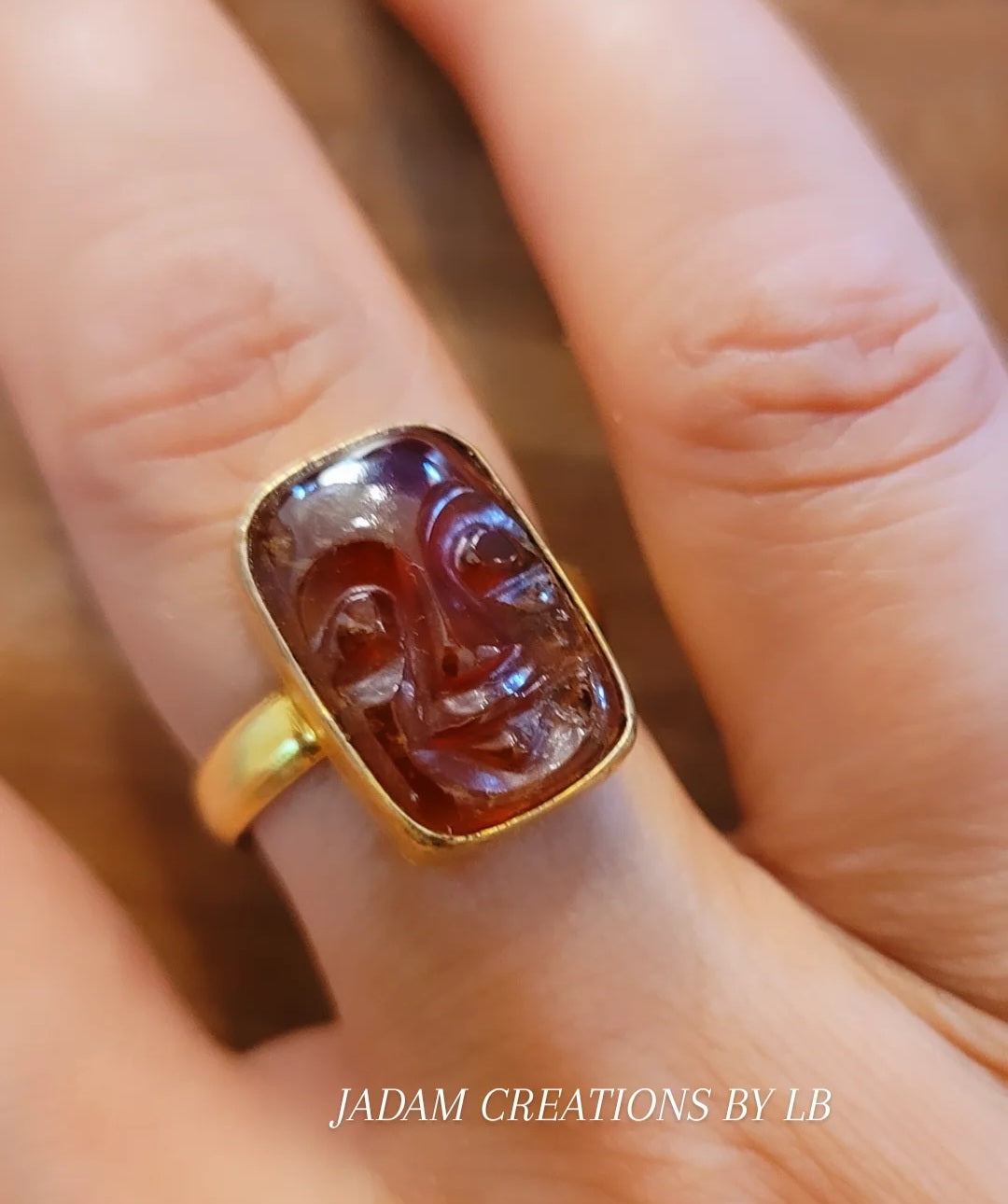 Bague LEUNA cornaline