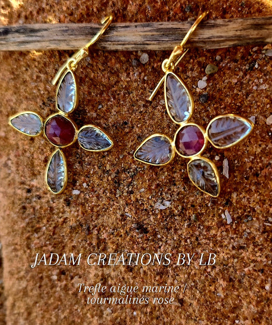 Boucles d'oreilles trèfles