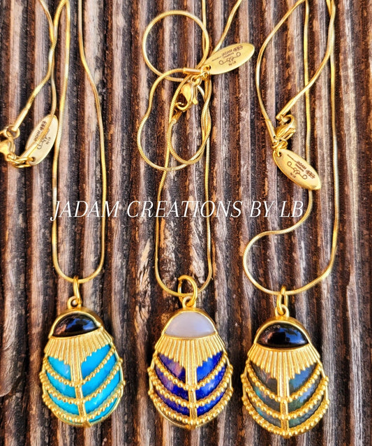 Collier scarabée d'orient