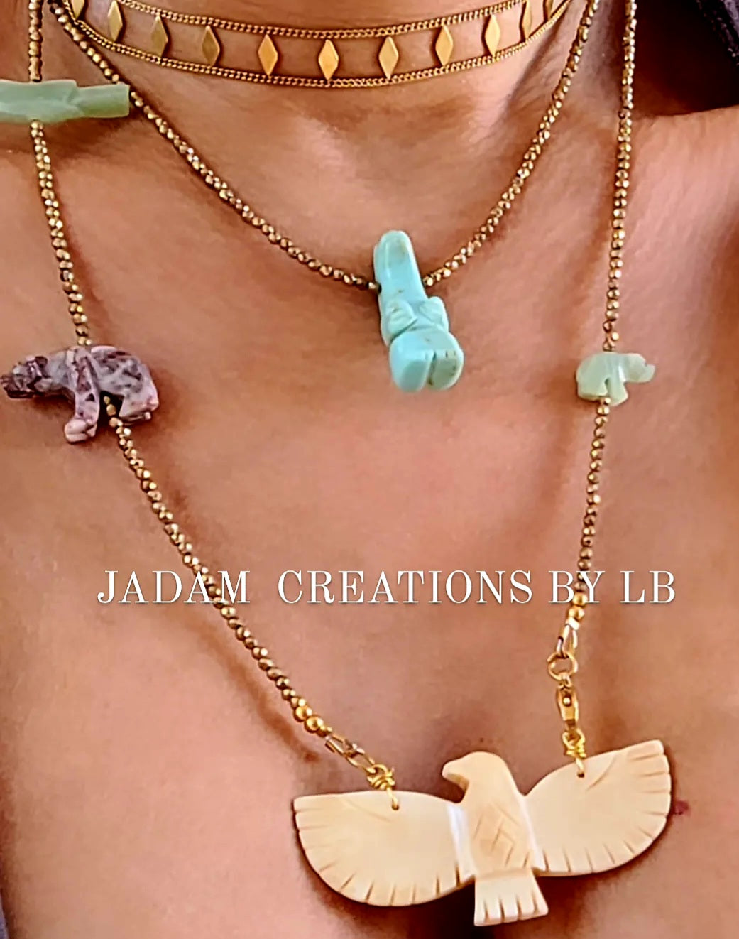 Collier Totem animeaux Amerindiens