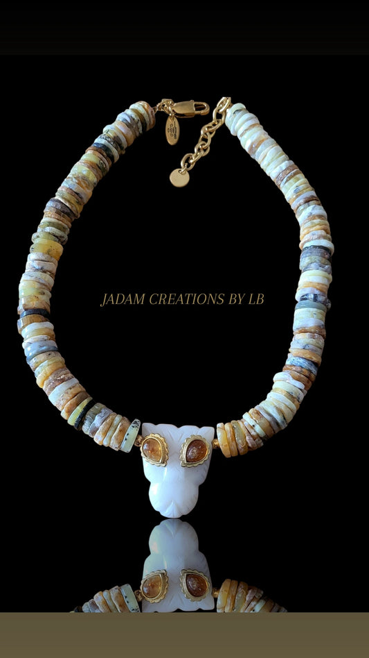 Collier LIONNE opal mexicaine