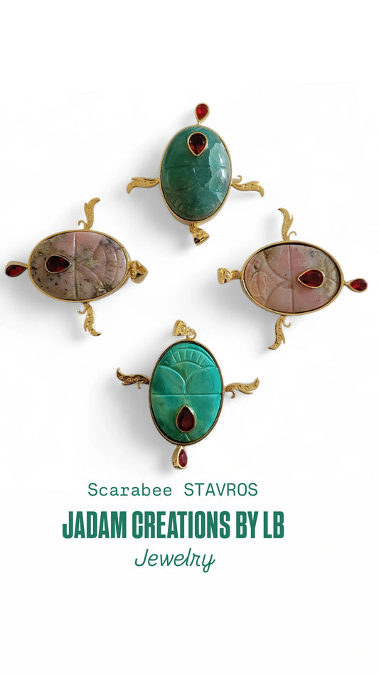 STAVROS collier scarabée