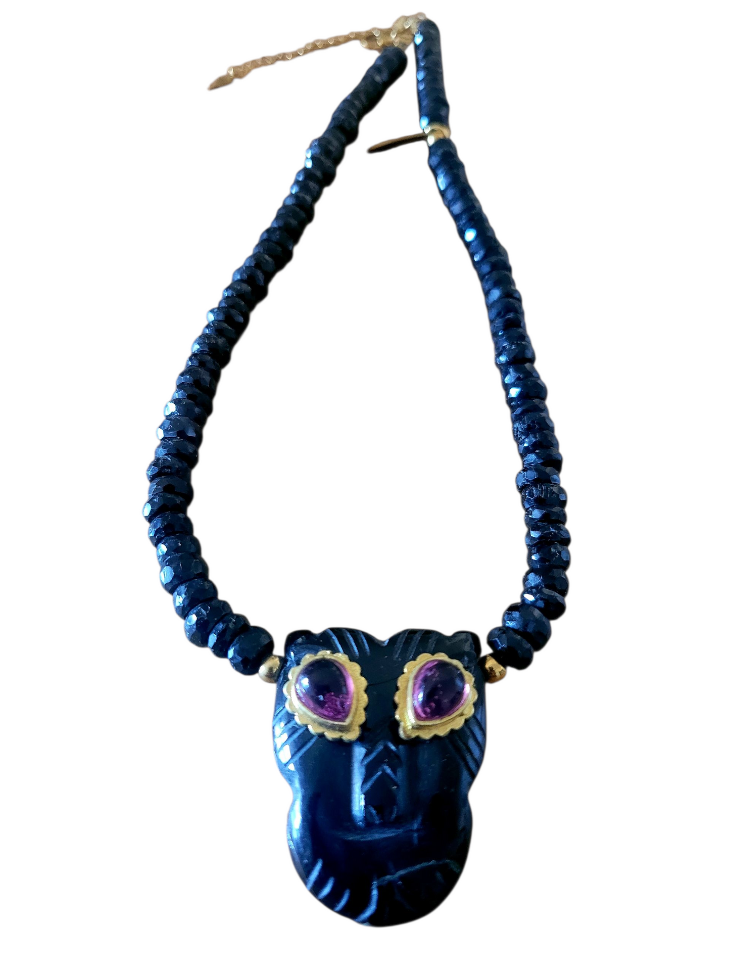 Collier LIONNE spinel noir