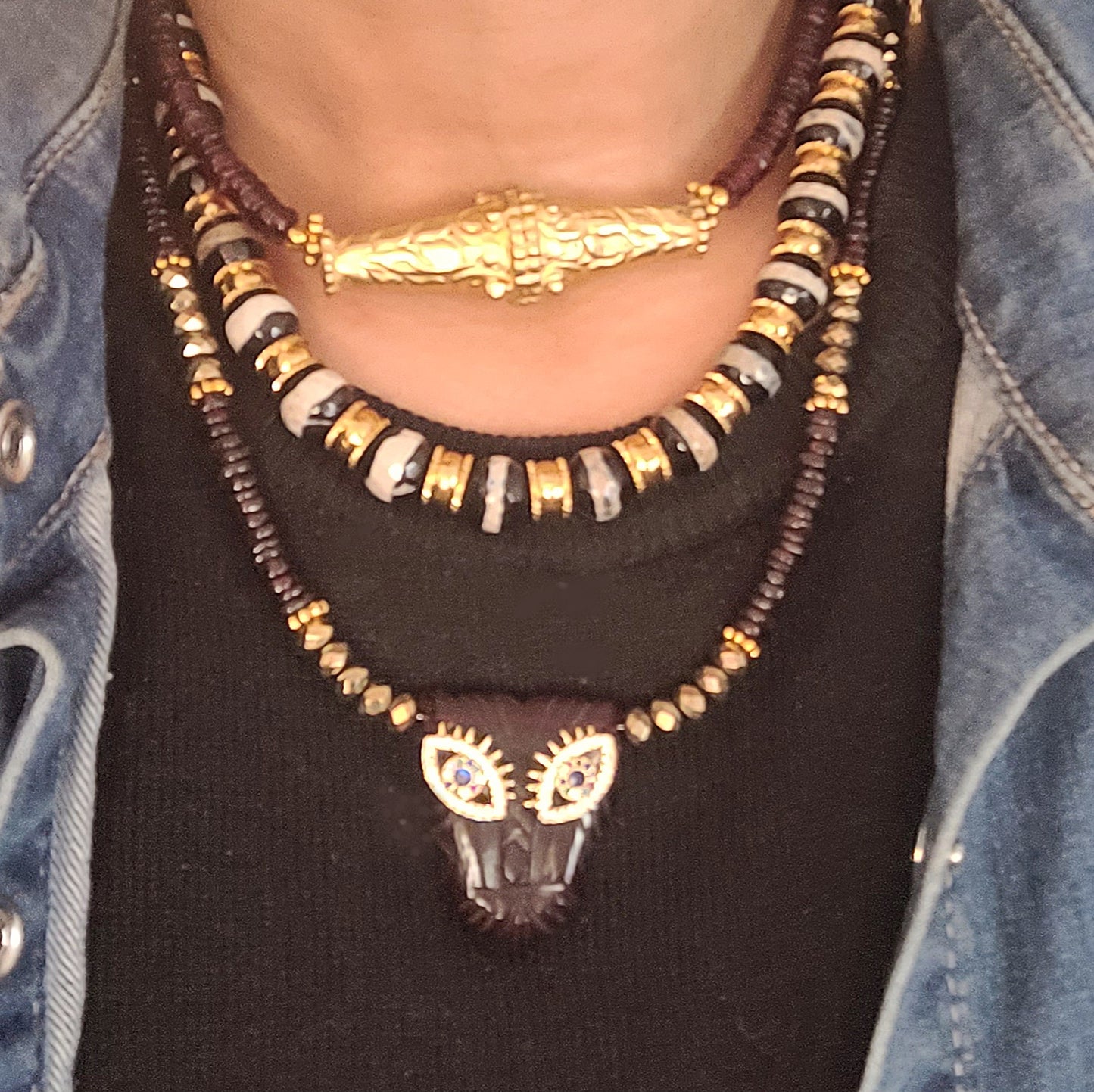 LIONNE grenat et pyrite