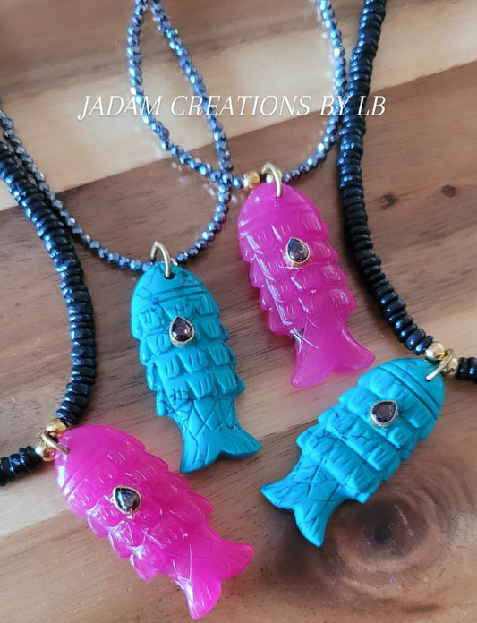 Collier POISSON LILA