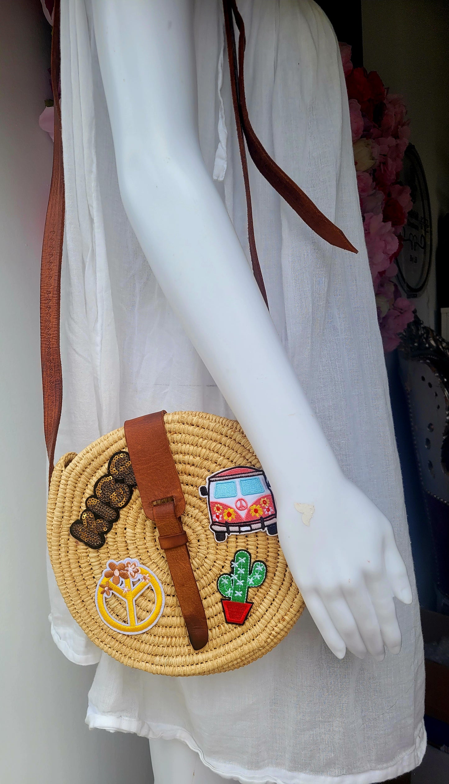 Sac osier et cuir LA BOHEME