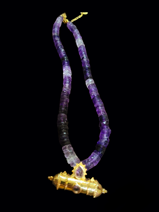 Collier tabeej Amethyste