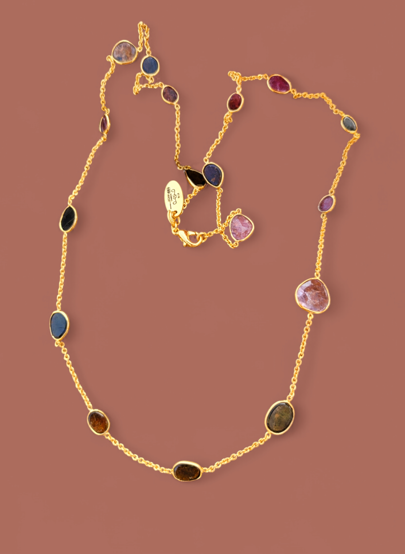 Collier multis tourmalines