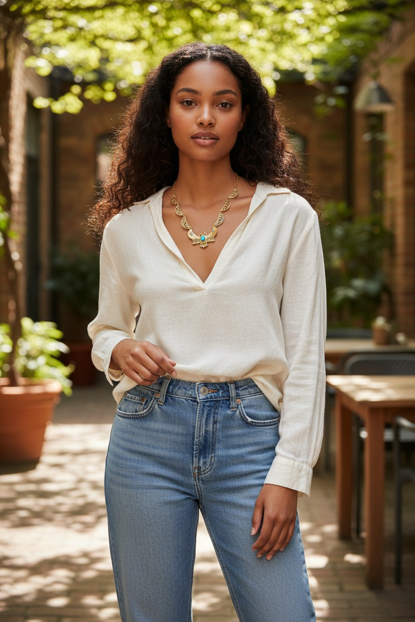 KOLEOS collier maille vintage Claudine