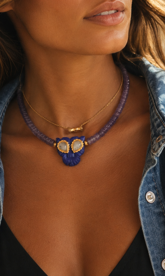 Collier LIONNE de l'Atlas  topaz