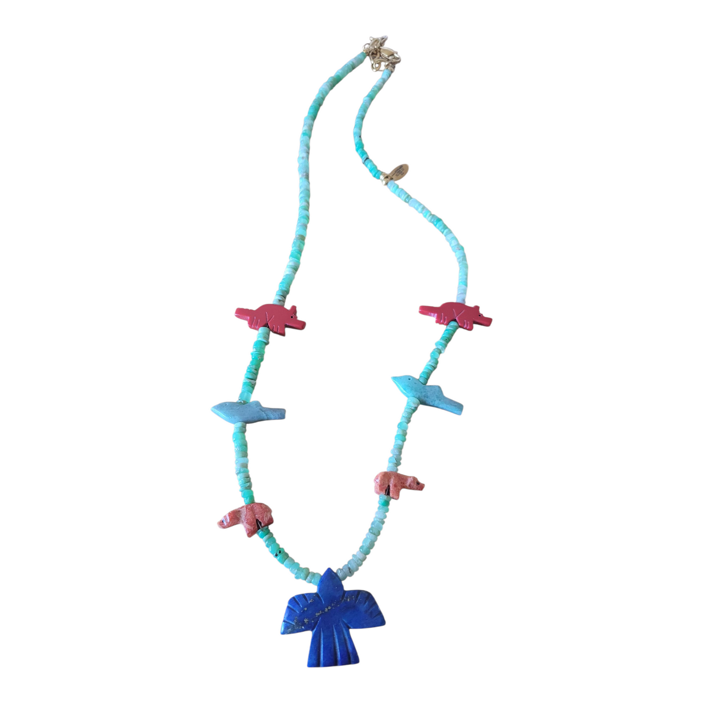 Collier totem Amerindien POW