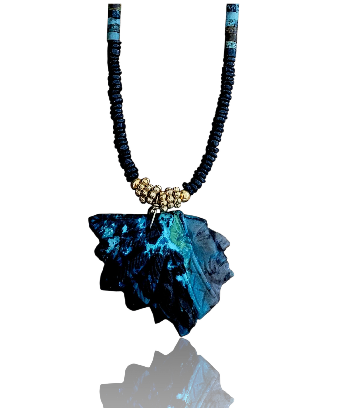 Collier sautoir SIOUX AMERINDIENS