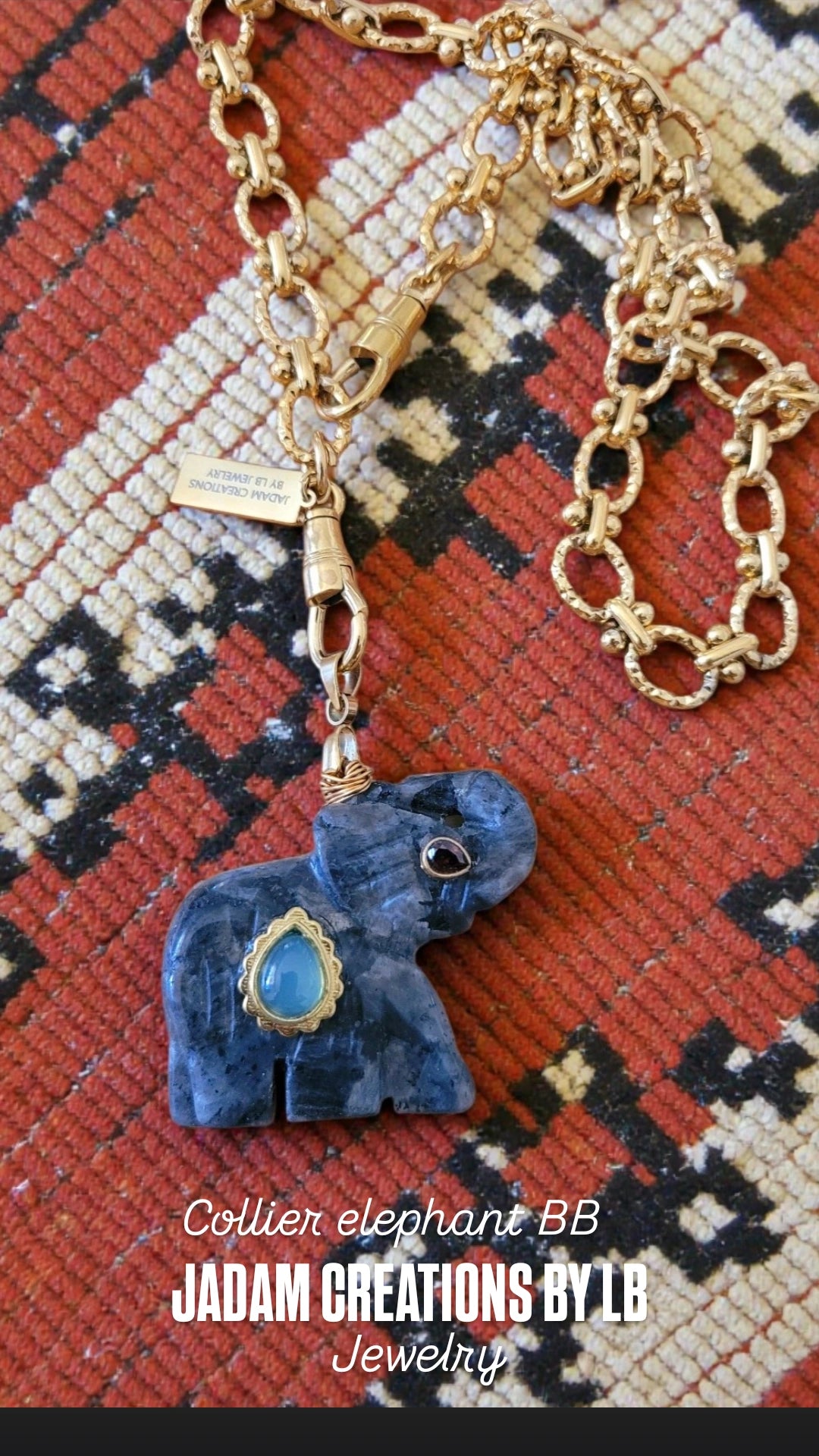 Collier éléphant BB