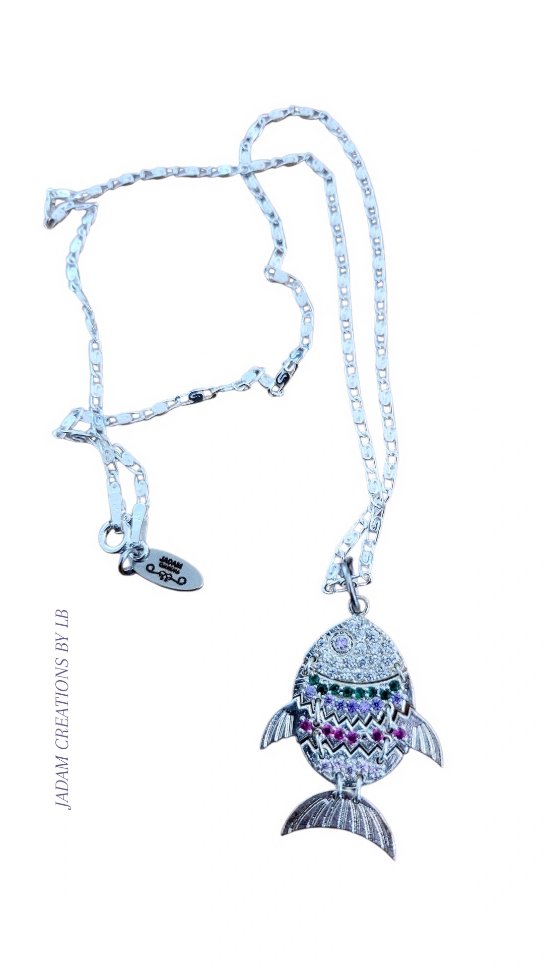 Collier ODYSSES  poissons articulé en argent 925