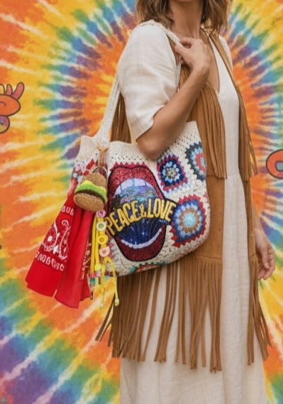 Sac HIPPIE PEACE AND LOVE