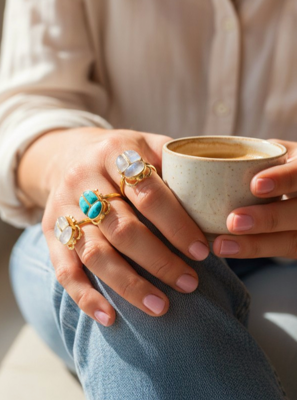 Bague SCARABEE