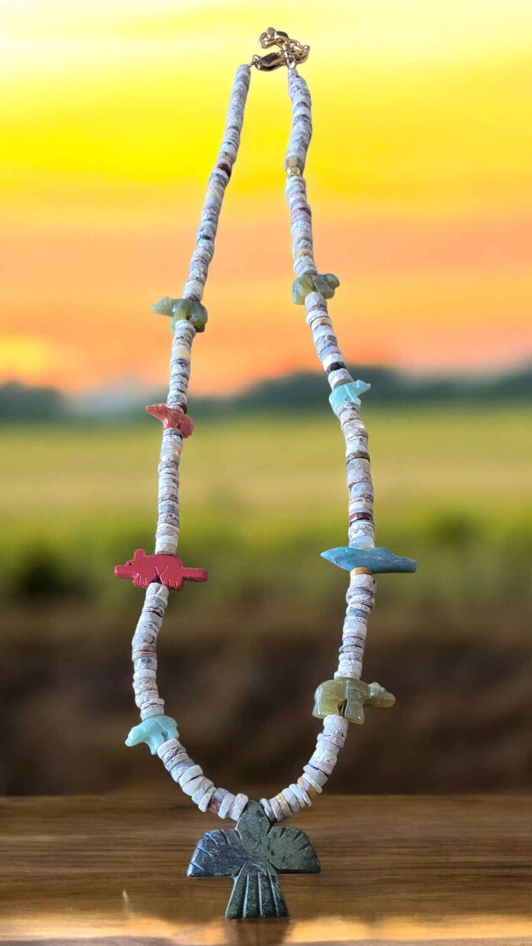 Collier totem Amérindiens DARWIN