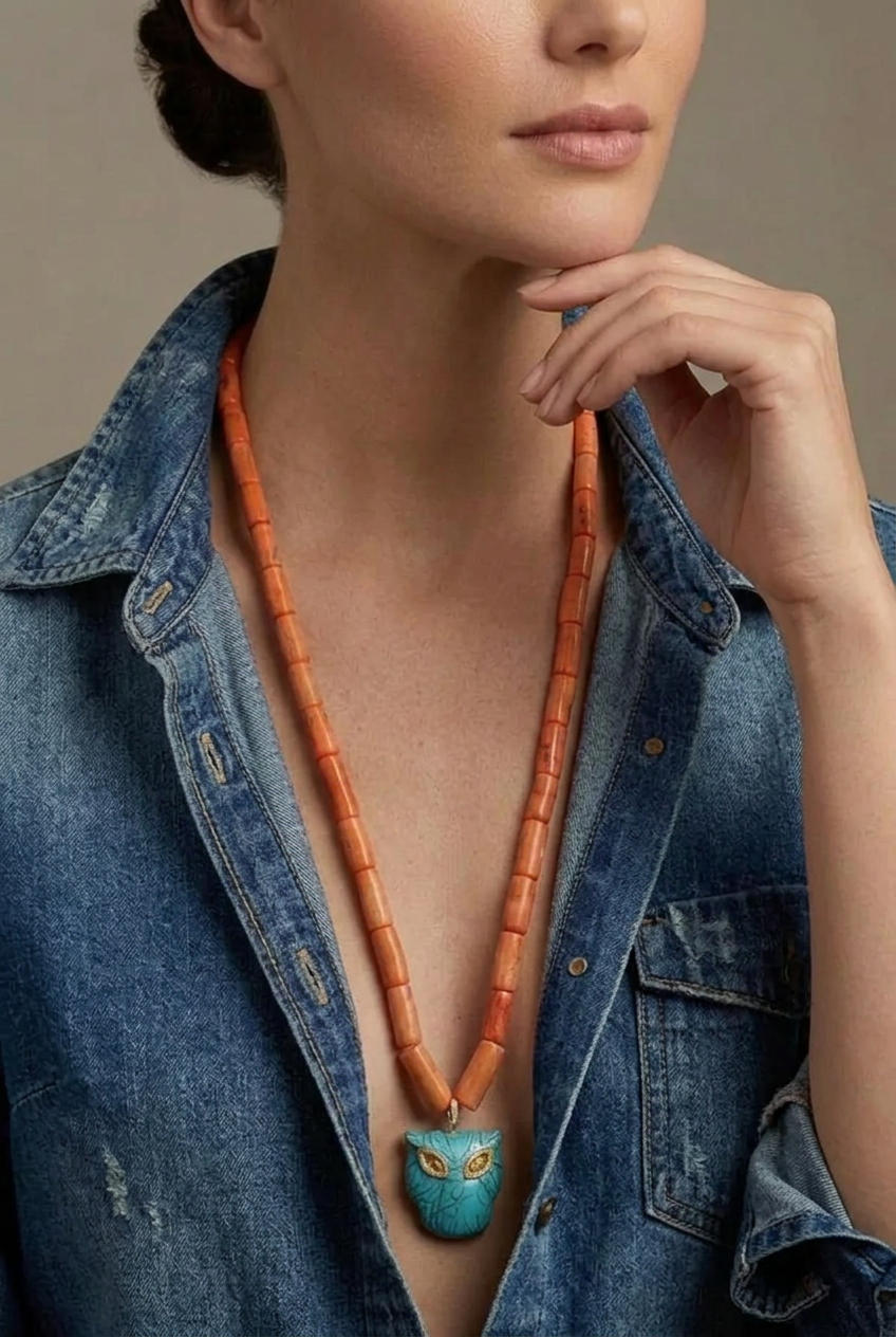 Collier sautoir LIONNE DE LATLAS