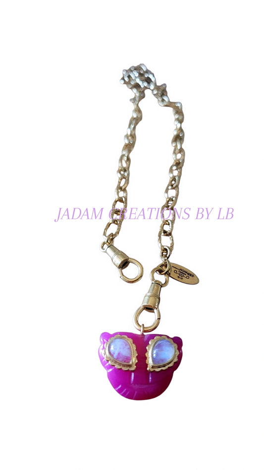 Collier LIONNE PINK calcedony