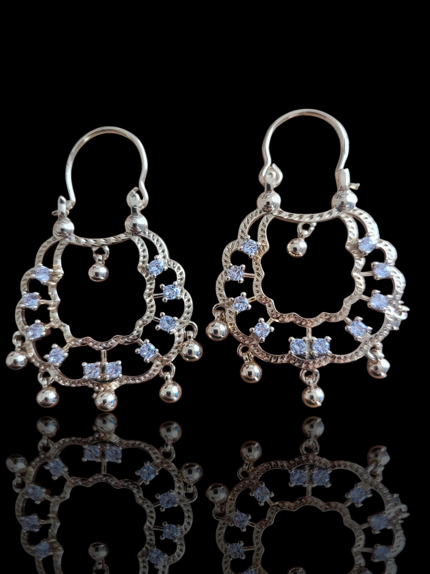 Boucles d'oreilles savoyardes CRYSTAL