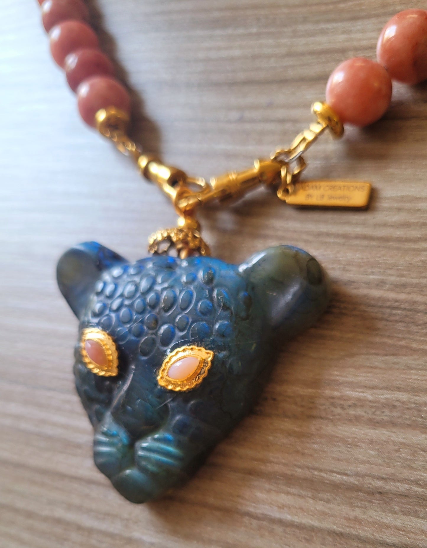 Collier PANTHERE PREMIERE opal rose