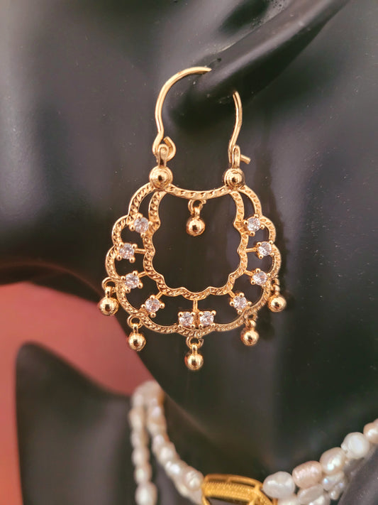 Boucles d'oreilles savoyardes CRYSTAL