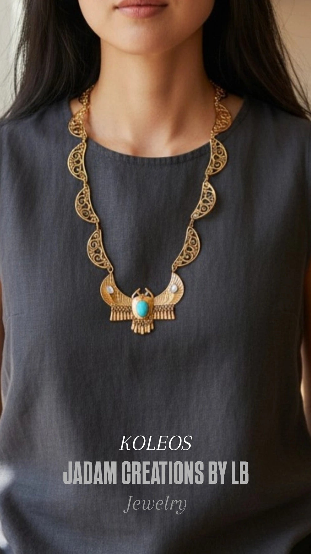 KOLEOS collier maille vintage Claudine