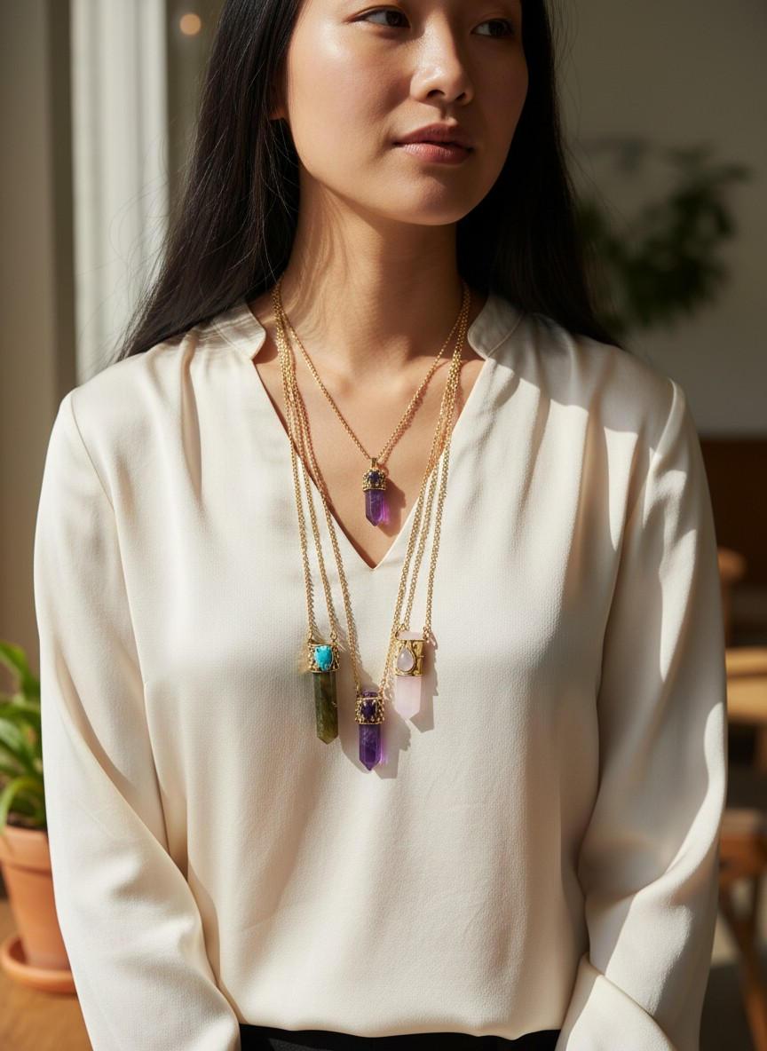 Collier talisman ROSABEL